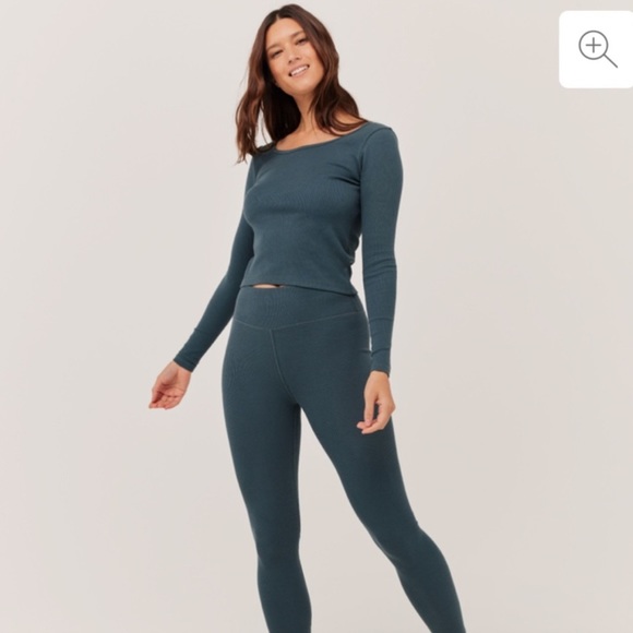 ‼️NWT: Pact Organic Cotton Ore Ribbed Long Sleeve Top - S - Picture 3 of 4